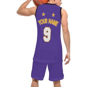 Uniformes de Baloncesto Sublimados Personalizados de la Mejor Calidad OEM/ODM, Tallas Grandes para Adultos, Color Personalizado, Conjunto de Cuello, Transpirable, Antibacteriano - Product Image 3