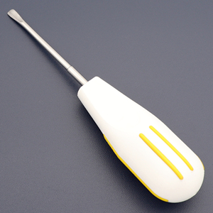 Straight 5mm Luxating Elevator Dental Extraction Instrument 16.5cm Plastic Handle Thin Sharp Blade Periodontal Ligament Cutter S - Product Image 1