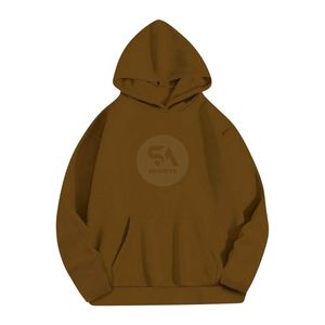 Sudadera con Capucha Extra Grande para Mujer, Color Marrón, de Invierno, Forro Polar Grueso, Manga Larga, Diseño Liso con Logotipo Personalizado, Venta al Por Mayor - Product Image 3