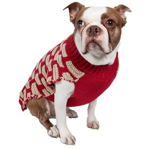 Maglione per Cani a Collo Alto a Costine di Design, Abbigliamento per Animali Domestici in Maglia Pesante Intrecciata alla Moda - Product Image 2