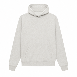 Unisex Oversized Pullover <b>Hoodie</b> With Drawstring Free Hood Drop Shoulder Front Pouch Pocket And Ribbed Cuffs - Product Image 5