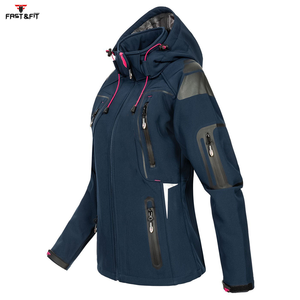 Veste softshell zippée coupe-vent et imperméable, légère, tricotée, imprimée, de haute qualité, au design personnalisé, pour l'hiver, en promotion - Product Image 5