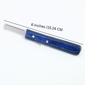 Premium Pet Grooming Stripping <b>Knife</b> Kit 6 in 1 Dog Coat Stripping Tools Wooden Grip for Dogs Cats Fur Deshedding and Shaping - Product Image 2