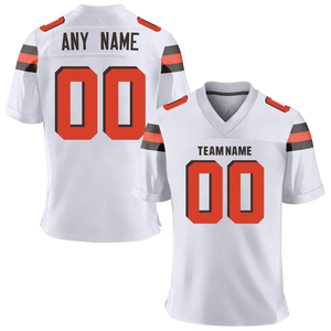 Maillot de football américain pour adultes, personnalisable avec le nom de l'équipe, le logo et les postes, séchage rapide, respirant, 100% polyester, manches courtes, coupe athlétique - Product Image 1
