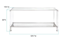 Console moderne en acrylique avec pieds effet verre transparent, longue table de réception, meuble d'entrée pour salon et maison