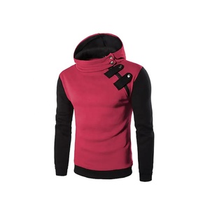 เสื้อฮู้ดกันหนาวแขนยาวสำหรับผู้ชาย,เสื้อฮู้ดกันหนาวสีพื้นปักลายตามสั่งเสื้อฮู้ดไซส์พิเศษแนวสตรีท - Product Image 5