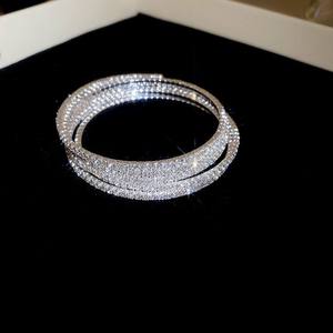 AMBER JEWELS Bracelet tennis unisexe Infinity avec diamant de laboratoire taille brillant serti griffe, plaqué or 10K, maillons de chaîne, classique pour usage quotidien - Product Image 2