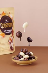 Chocolate Dragee HALAL al por Mayor con Etiqueta Privada Personalizada, Mezcla de Nueces Recubiertas de Chocolate (Almendras, Anacardos, Macadamias) 150G, Proveedor - Product Image 3