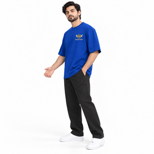 Short homme 100% Coton, coupe droite, respirant, séchage rapide, écologique, anti-plis, délavé à l'acide, avec sublimation frontale personnalisée - Product Image 3