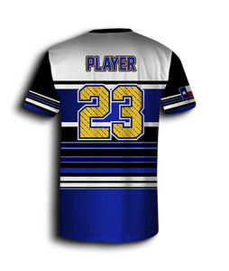 Maillot de baseball à sublimation unisexe de qualité supérieure avec motif camouflage Logo personnalisé Nom de l'équipe Compression Fit Manches courtes pour les jeunes - Product Image 6