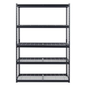 Scaffali di Stoccaggio a 5 Ripiani per Carichi Pesanti da 1360 kg, 61 cm di Profondità x 122 cm di Larghezza x 183 cm di Altezza, Scaffalatura Industriale in Metallo Regolabile per Garage - Product Image 1