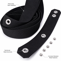 Sangle de harnais de plongée sous-marine de 4,2 m avec œillet pour aile BCD, équipement de plongée technique