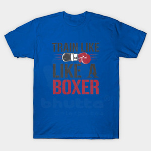 Premium Quality Custom Design Boxing T-Shirt Men 100%Cotton Graphic Tee Train Like A <b>Boxer</b> Print Gym Workout Boxing Gear T-Shirt - Product Image 5