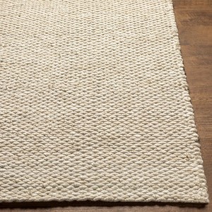 Tapis rectangulaire moderne en jute, couleur unie, à poils longs, en laine et acrylique, pour salon, avec envers antidérapant en caoutchouc - Product Image 5