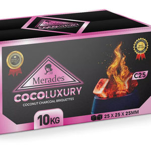 Carbón de shisha hexagonal de lujo Merades Coco, briquetas de carbón de larga duración, diseño elegante, diseñado para exportación a Turquía - Product Image 1