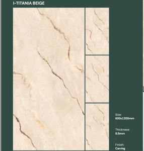 Baldosas de Porcelana con Aspecto de Piedra Natural, Mármol Pulido de Alto Brillo, Gran Formato 600x1200mm, Baldosas para Pared y Suelo, Piedra Sinterizada - Product Image 5