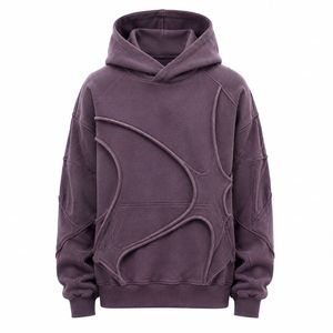 Regular Fit Hooded Sweatshirt Solid Design Men's Knitted Cotton <b>Raglan</b> Sleeve Quick Dry Breathable Eco-Friendly Pullover Autumn - Product Image 5