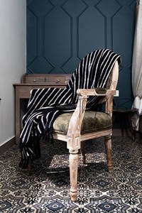 Manta de lana hecha a mano de moda india, edredón suave y textil étnico, telar tejido con patrón de cama, uso de sofá-venta al por mayor - Product Image 4