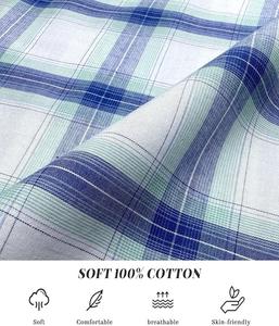 กางเกงขายาวทรงตรงพิมพ์ลายตารางสำหรับผู้ชาย เอวยางยืดคุณภาพสูง พร้อมเชือกผูก ปรับได้ สวมใส่สบาย น้ำหนักเบา ทรงคลาสสิก - Product Image 5