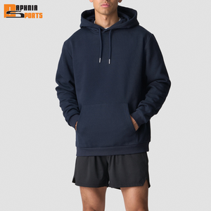 Sudaderas con Capucha Extra Grandes, 100% Algodón, Forro Polar Grueso, Impresión Personalizada, para Hombre, Tallas Grandes, con Cordón, Ropa Casual, Servicio OEM al por Mayor - Product Image 4