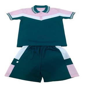 Ensemble de vêtements de sport pour garçons de haute qualité-Polo et demi-pantalon Prix d'usine direct de gros bon marché - Product Image 1
