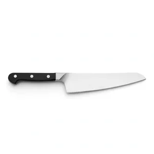 7 Inch Chef <b>Knife</b> with Black Three Rivet Handle and Silver Blade for Restaurant Kitchen Chopping <b>Slicing</b> and Kitchen Preparation - Product Image 4