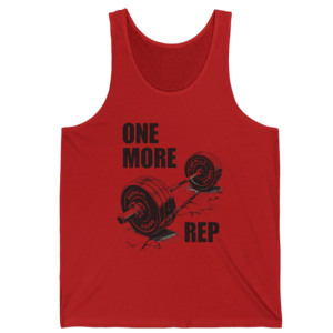 Débardeur pour homme One More Rep, bleu, en coton imprimé, sans manches, décontracté, col rond, respirant, pour la musculation - Product Image 2