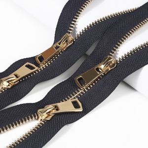 High Quality No. 8 Metal <b>Zipper</b> No. 8 Gold-Tone Metal <b>Zipper</b> Factory - Product Image 1