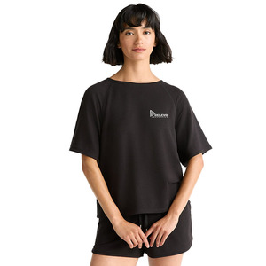 RELEVO INDUSTRIES Men's Plain Black Cotton <b>Knitted</b> Two Piece Summer T-Shirt and Shorts <b>Set</b> Breathable Casual Outfit Model 065 - Product Image 2