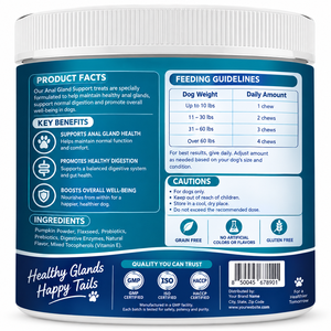 Natural Anal Gland Support Probiotics Soft Chews Small Medium Large <b>Dog</b> Breeds <b>Digestive</b> Health Odor Control Grain-Free OEM ODM - Product Image 2