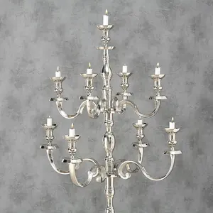 Support de bougie scandinave en métal tendance mondiale, élégant et minimaliste pour la décoration intérieure - Product Image 3