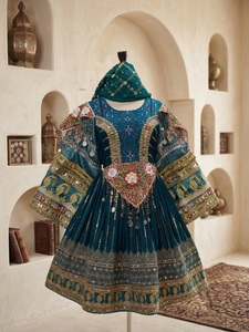 Robe de nikkah blanche afghane pour la mariée, maxi afghane pour mariage zarylbyhina - Product Image 6