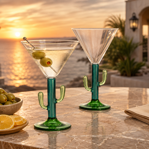 Verres à cocktail transparents en borosilicate faits à la main de 250 ml, sans plomb, coupe Martini, verres à Margarita, verrerie de bar réutilisable en gros - Product Image 5