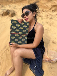 Elegante indio hecho a mano tela de cubierta dura Cierre de hilo seguro diarios Vintage colorido sin forro hoja reciclada diarios de viaje - Product Image 3