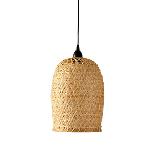 Lampe suspendue en bambou de qualité supérieure, luminaire tissé naturellement pour la décoration de restaurant - Product Image 1