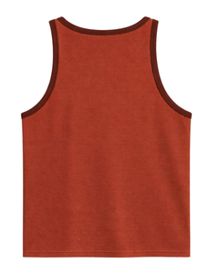 Custom Rust <b>Orange</b> Men Tank <b>Top</b> Cotton Sleeveless <b>Vest</b> O Neck Summer Gym Workout Casual Plain Singlet OEM Manufacturer Supplier - Product Image 2