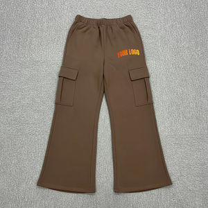 Joggers d'été coupe droite pour femme, taille haute élastique, bas large, 100% coton respirant, fournisseur OEM ODM - Product Image 3