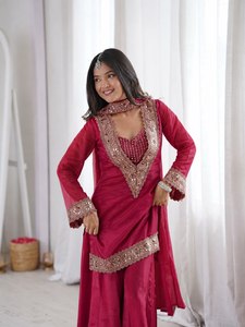Latest Design Customized Embroidered Full Sleeves Women Shalwar Kameez With Dupatta on Sale Now - Product Image 1