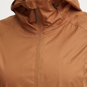 Veste coupe-vent d'hiver pour femme, élégante, épaisse, légère, à capuche, en toile imperméable et respirante, avec fermeture éclair, motif uni, logo personnalisé - Product Image 5