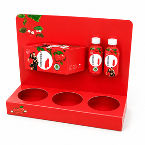 Présentoir de sol publicitaire personnalisé en PVC pour boissons, écologique et durable, idéal pour le lancement de produits et la promotion en magasin - Product Image 1