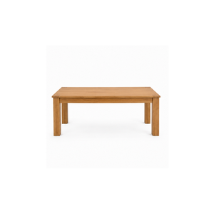 Ensemble de salle à manger en teck artisanal de luxe ARTERRA, table rectangulaire moderne, chaises en cuir pour restaurant - Product Image 3