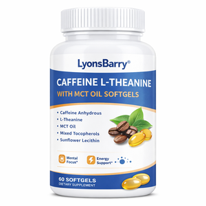 Cápsulas Veganas de Cafeína y L-Teanina con Aceite MCT para Adultos - Product Image 2