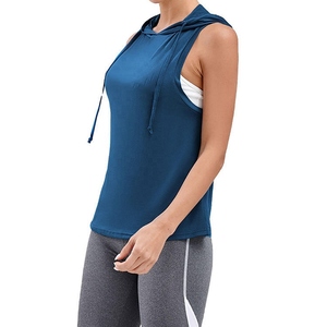 Stylish Women <b>Sleeveless</b> <b>Hoodie</b> Tank Top Casual Sportswear For Workout And Everyday Use - Product Image 2