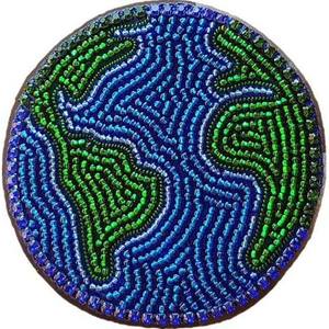 Handcrafted Beaded Glass Cocktail <b>Coasters</b> Durable Artisan Craft for Dining <b>Table</b> Glam Design Style - Product Image 4