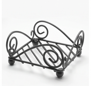 Porta Servilletas de Hierro Negro Hecho a Mano con Diseño Elegante, Perfecto para Utensilios de Cocina de Primera Calidad y Decoración de Mesa con Estilo - Product Image 3