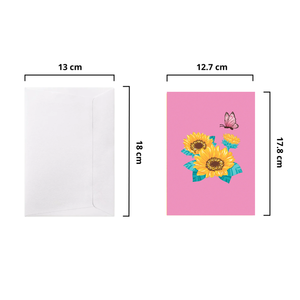 Tarjeta de felicitación emergente rosa con diseño de mariposa, temática floral, tarjeta hecha a mano con mariposas, fabricante de Vietnam, tarjeta emergente 3D, manualidades en papel. - Product Image 2