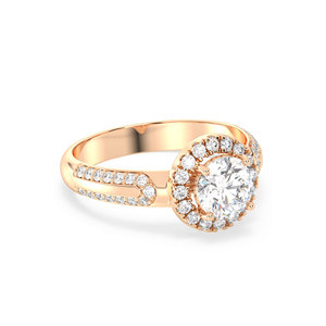 Bague REYES en argent sterling 925 de haute qualité, coupe ronde, 1,38 carat, moissanite certifiée GRA, cadeau de mariage, bijoux pour femmes - Product Image 3