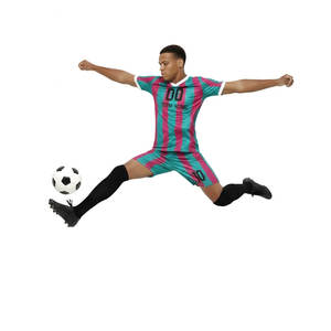 Nuevo Conjunto de Camiseta de Fútbol de Manga Corta Transpirable con Tinte Personalizado para Adultos, Uniformes Personalizados - Product Image 2