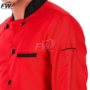 Conjunto de Chaqueta y Gorro de Chef Personalizado de Secado Rápido, Diseño Más Popular de Odm, para Venta al Por Mayor - Product Image 4