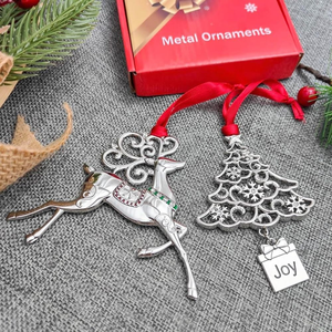 Adornos Colgantes Personalizados OEM y ODM para Árbol de Navidad, Adornos de Reno, Decoración Navideña Colgante - Product Image 2